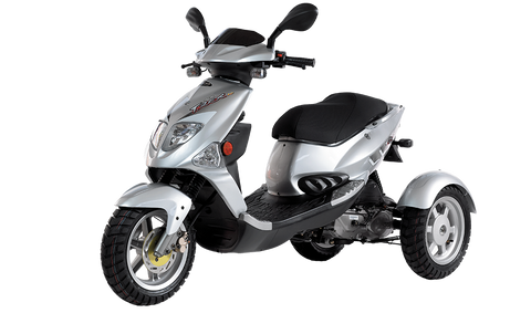 PGO   TRIKE   30 km/t    Farve :  Sølv      UDGÅET   - LEV. IKKE MERE